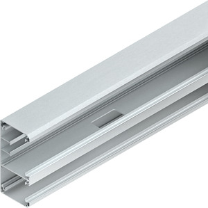 GK-Unterteil 170x80x2000mm doppelzügig asym.Aluminium pulverbe