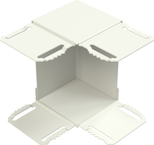 GK-Inneneckeinsatz 90° 110x70 mm Stahl, bandverzinkt DIN EN 10346, pulver