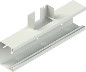 GK-T-Stück 90° einzügig symmetrisch 133x70 mm, De-Öffnung 78 mm Stahl, bandv