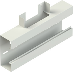 GK-T-Stück 90° einzügig symmetrisch 170x70 mm, De-Öffnung 78 mm Stahl, bandv