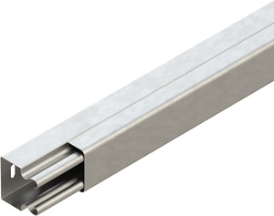 Leitungsschutzkanal 40x40x2000mm bandverzinkt DIN EN 10346 mit Boden