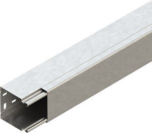 Leitungsschutzkanal 80x80x2000mm bandverzinkt DIN EN 10346 mit Boden