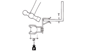 Flanschkralle mit Rohrclip E-KLIPS Stahl mech.verzinkt/passivi