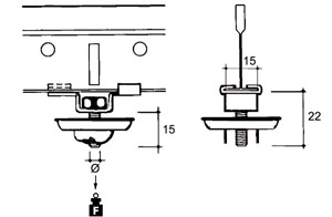 T-Klemme E-KLIPS Stahl lackiert