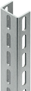 U-Profil, 60x40x500 mm, gelocht Edelstahl, Werkstoff-Nr.: 1.4571