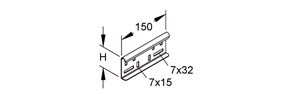 Längsverbinder 60x150mm für RSS/RSUS feuerverzinkt