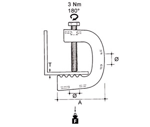 C-Schraubklemme E-KLIPS Stahl rostfrei Werkstoff-Nr