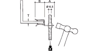 Flanschkralle 180° E-KLIPS Stahl mech.verzinkt/passivi