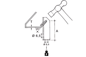 Klemmbügel 45° E-KLIPS Stahl mech.verzinkt/passivi