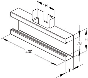 GK-T-Stück 90°einzüg. 170x61mm asym.bandverzinkt DIN EN 10346 De-Ö