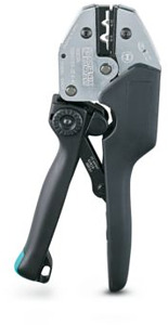 Presszange, für nicht isolierte Kab elschuhe, 0,5 - 6qmm, Indent-Crimp
