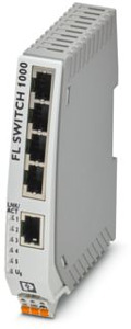 Schmaler Ethernet Switch, fünf RJ45 -Ports mit 10/100 MBit/s an allen Ports,