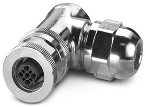 Sensor-/Aktor-Buchse 5-polig M12 geschirmt B-kod. gewinkelt Pg9
