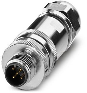 Sensor-Aktor-Stecker 5pol. M 12 gerade geschirmt
