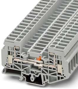 Universal-Prüftrennklemme 6qmm mit Universalfuss Klemmenbr.8,2mm