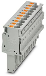 Stecker, Anschlussart: Push-in- / S teckanschluss, Polzahl: 10, Quersch