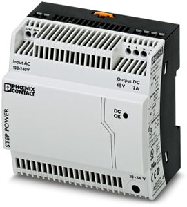 Stromversorgung 48 VDC/2A Step Power 1-phasig flach