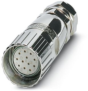 Anschlussbuchse M 23 gerade 12pol.m.Lötanschluss 8-12mm
