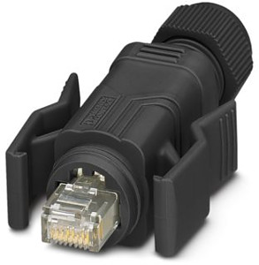 RJ45-Steckverbinder 8-polig IP67 CAT.5e für 5-8mm schwarz