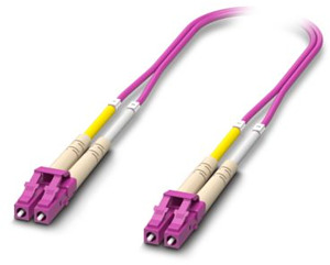 OM4-Duplex-Jumper, Multimode, LC-LC , UPC-Schliff, Länge 1 m