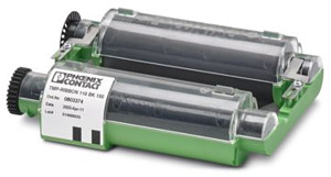 Farbbandkassette, Breite: 110 mm, F arbe: schwarz