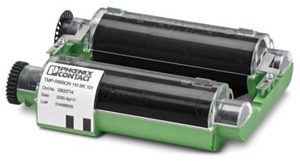 Farbbandkassette, Breite: 110 mm, F arbe: schwarz