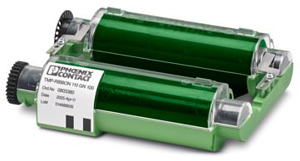 Farbbandkassette, Breite: 110 mm, F arbe: grün