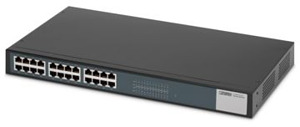 Ethernet-Switch, 24 vorderseitige E thernet-Ports im RJ45-Format, autom