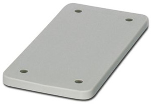 Abdeckplatte B 10 HEAVYCON grau 36x65mm