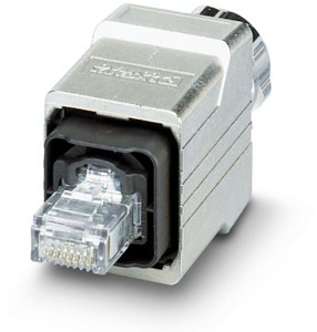 RJ45-Steckverbinder 8-polig Push-Pull IP67 CAT.5e für 5-8mm