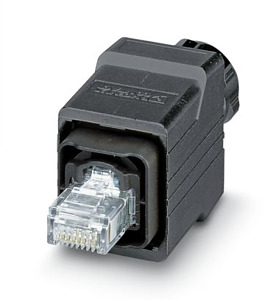 RJ45-Steckverbinder 8-polig Push-Pull IP67 CAT.5e für 5-8mm