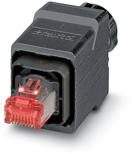 RJ45-Steckverbinder 8-polig Push-Pull IP67 CAT.6 für 5-8mm