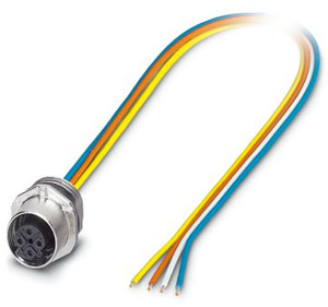 Bus-System-Einbaubuchse, PROFINET, 4-polig, M12-SPEEDCON, D-kodiert, V
