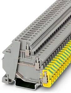 Dreistock-Aktorenklemme 2,5qmm grau Klemmenbreite 6,2mm