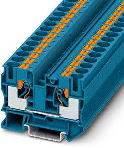 Durchgangsklemme 0,5-16qmm blau Push-in-Anschluss