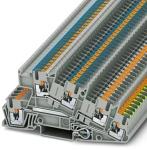 Installationsetagenklemme 0,14-4qmm grau Push-in-Anschluss