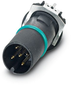 Sensor-/Aktor-Einbaustecker 5-polig A-kodiert gerader THR-Lötanschluss