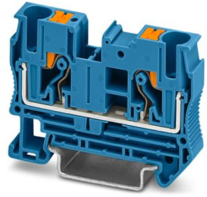 Durchgangsklemme 0,5-10qmm blau Push-in-Anschluss
