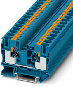 Durchgangsklemme 0,5-16qmm blau Push-in-Anschluss