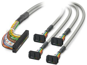System-Rundkabel 50/4x14pol.1,0m VARIOFACE ungeschir.32 auf 4x8 Kan.