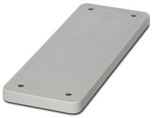 Abdeckplatte f.B 24 HEAVYCON verstärkt grau 36x113mm