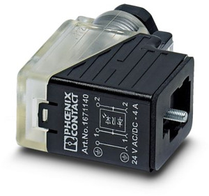 Ventilsteckverbinder Typ BI Kontaktabstand 11mm 1 LED Z-Diode