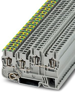 Initiatoren-/Aktorenklemme B=5,2mm Zugfederanschluss 0,08-4qmm grau