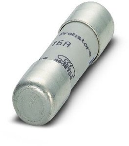 Schmelzsicherungseinsätze 10 x 38, 16 A. GR-Charakteristik