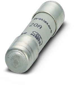 Schmelzsicherungseinsätze 10 x 38, 20 A.