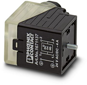 Ventilsteckverbinder Typ A Kontaktabstand 18mm 1 LED Z-Diode