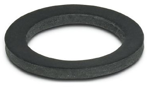 Flachdichtung, Höhe: 1,6 mm, Durchm esser: 17 mm, Farbe: schwarz