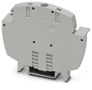 Endhalter, Breite: 8,2 mm, Höhe: 64 mm, Länge: 80,8 mm, Farbe: grau