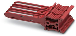 Unterbrechungsstecker, Breite: 24,5 mm, Farbe: rot