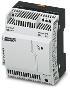 Stromversorgung 12 VDC/5A Step Power 1-phasig flach